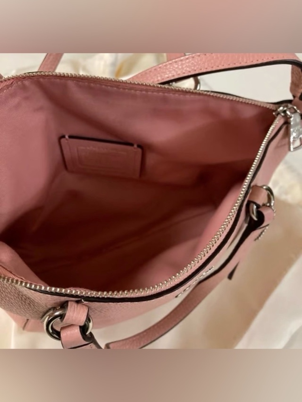 Coach Small Kelsey Pink Purse - Picture 4 of 8